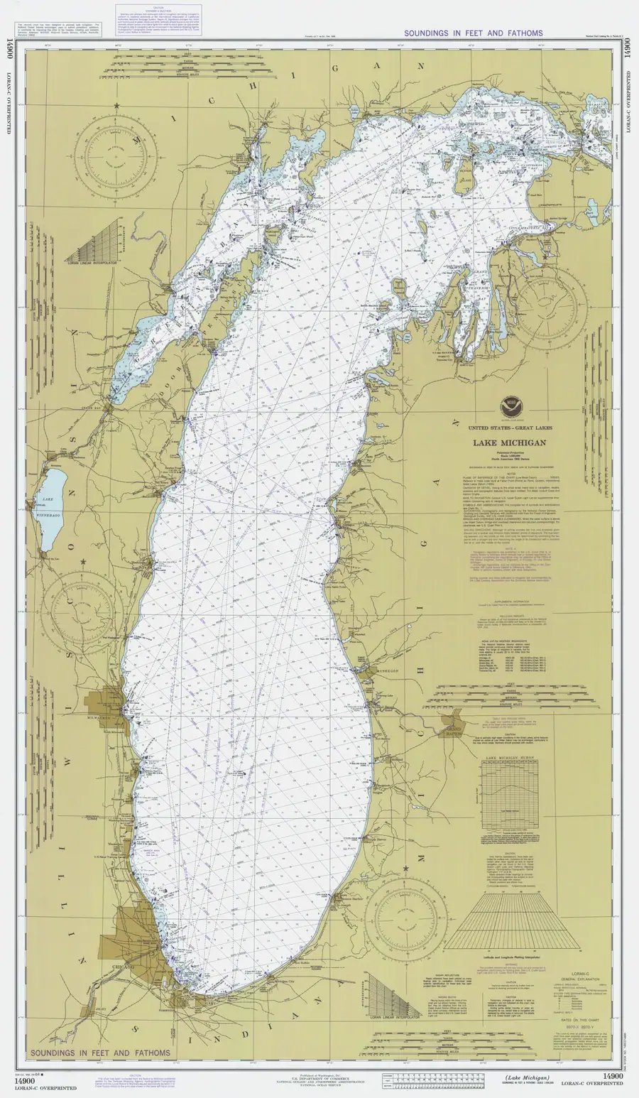 Historical chart: Lake Michigan, held by NOAA Office of Coast Survey, 1984.