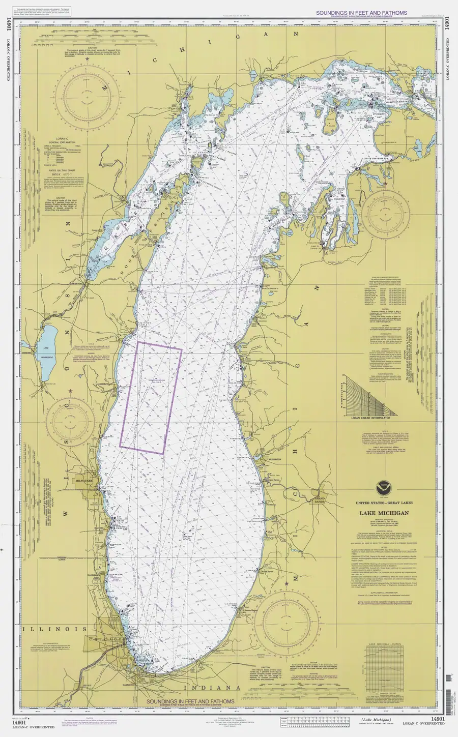 Historical chart: Lake Michigan, held by NOAA Office of Coast Survey, 1997.