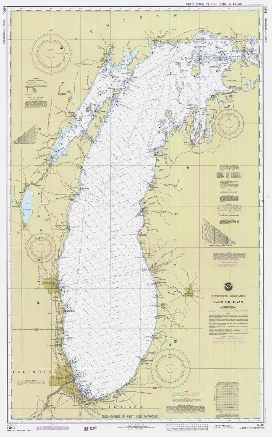 Historical chart: Lake Michigan, held by NOAA Office of Coast Survey, 1980.
