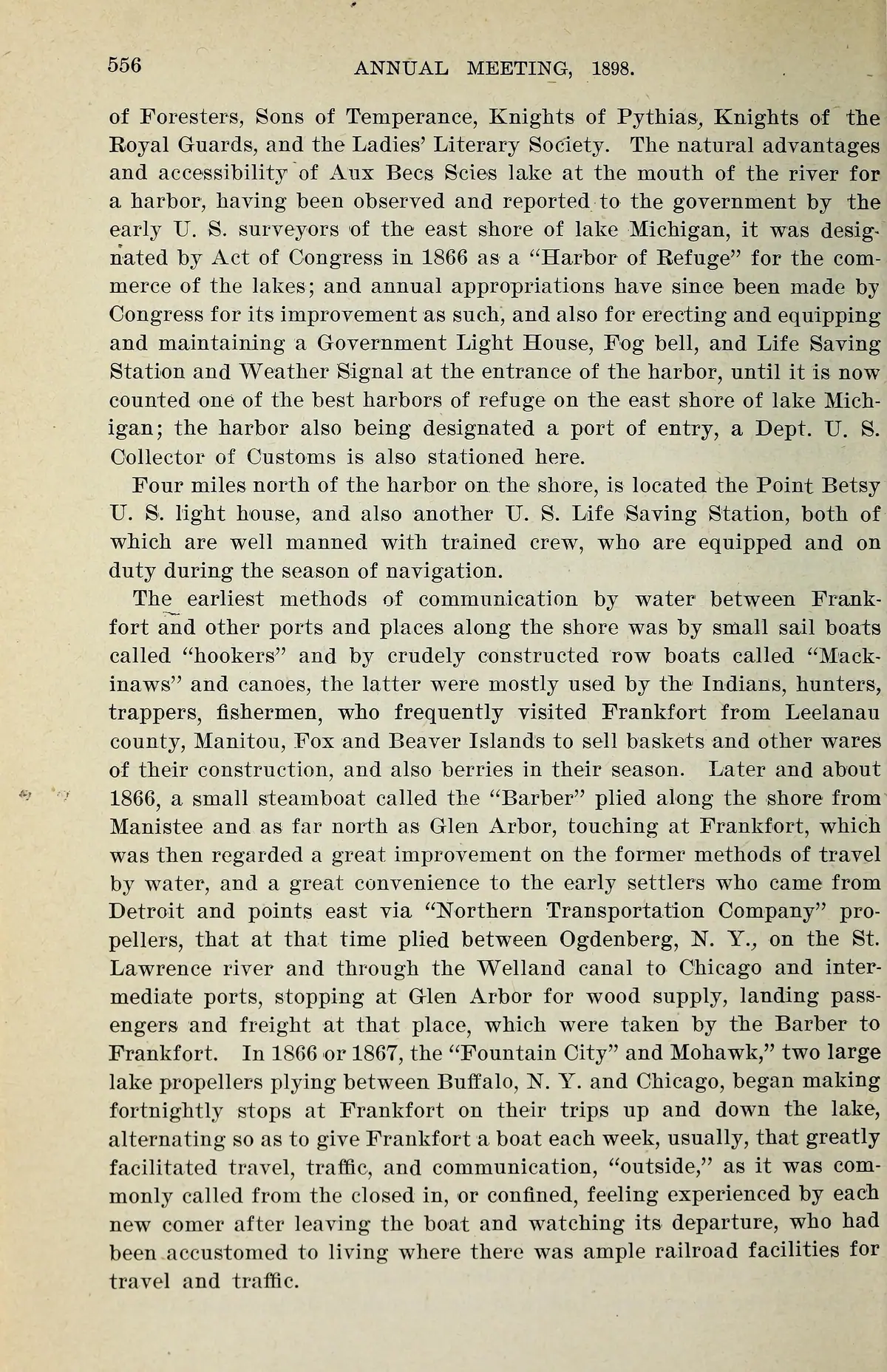 Scanned document page: Michigan Historical Collections, volume 28 (1898).