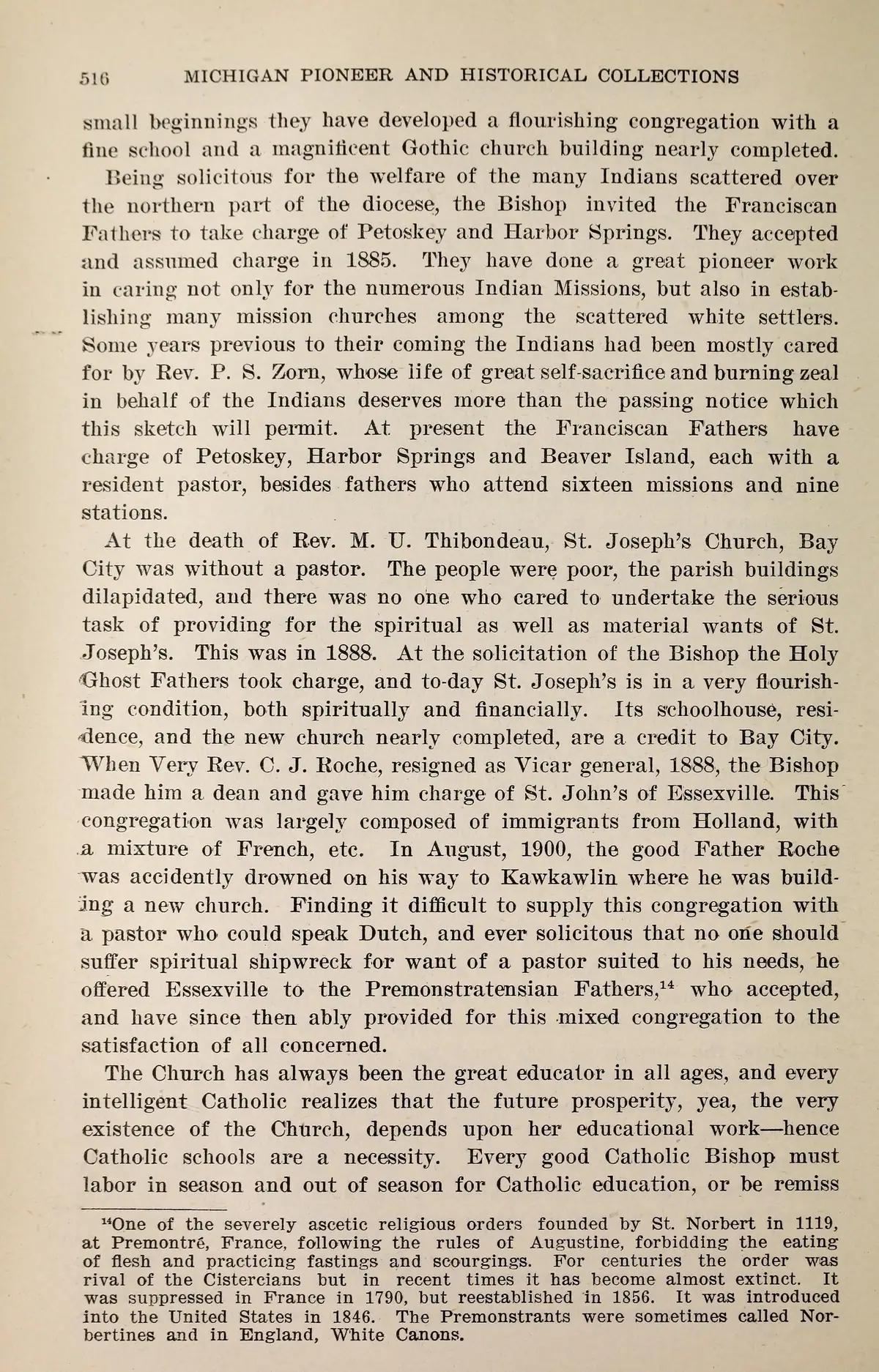 Scanned document page: Michigan Historical Collections, volume 38 (1912).