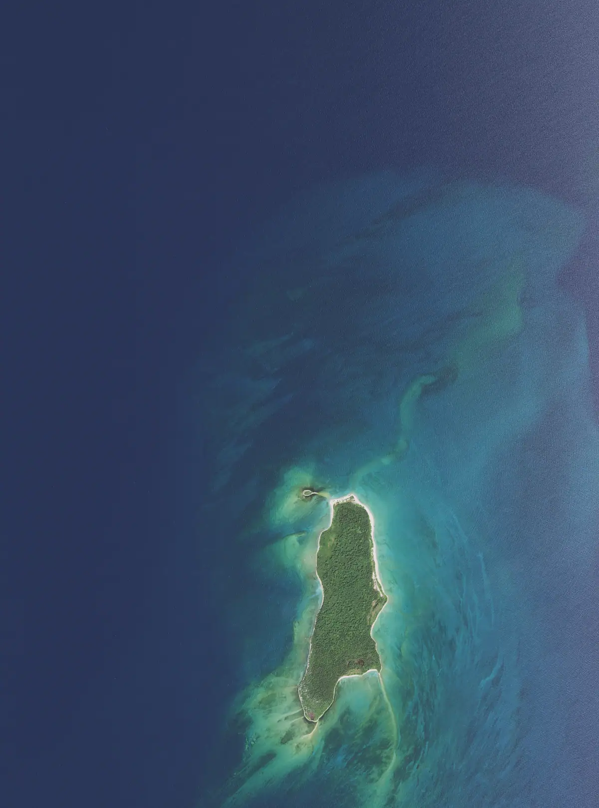 Gull Island from the air, 2020