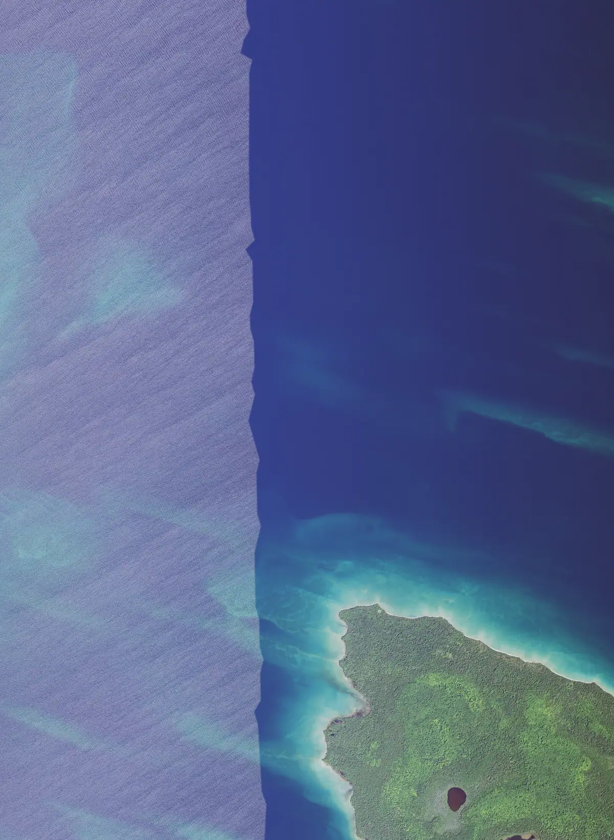 NAIP aerial tile at the north-western of Garden Island, 2020