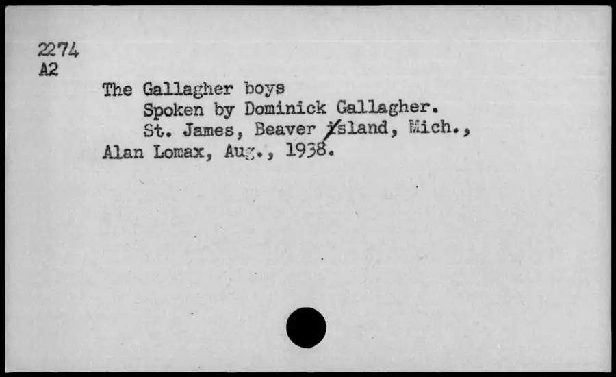 Photograph: The Gallagher boys, 1938-08.