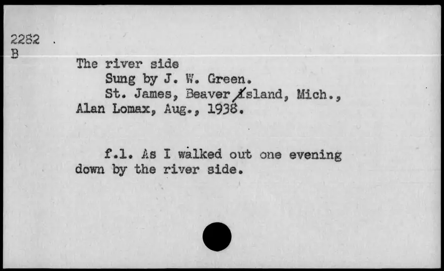 Photograph: The river side, 1938-08.