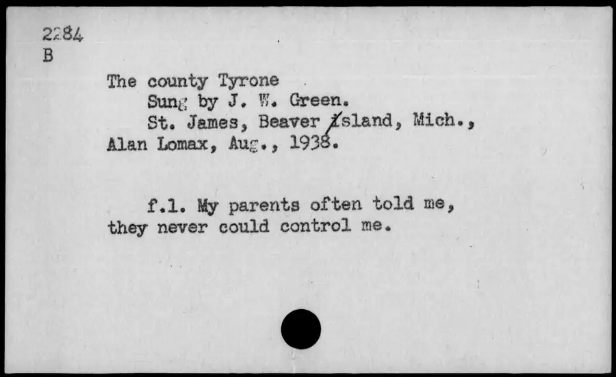 Photograph: The county Tyrone, 1938-08.