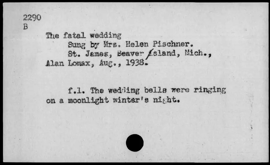 Photograph: The fatal wedding, 1938-08.