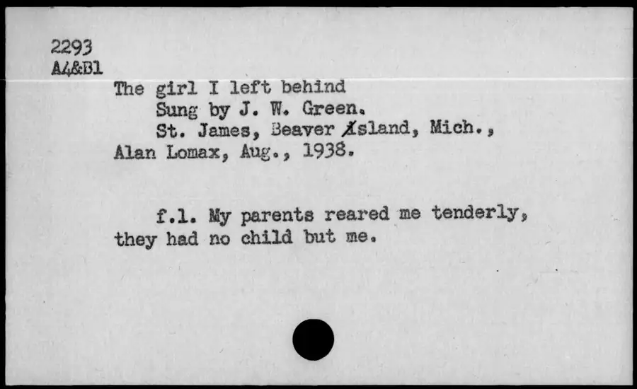 Photograph: The girl I left behind, 1938-08.