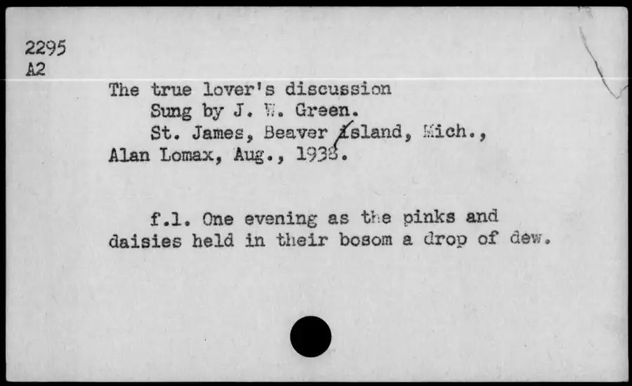 Photograph: The true lover's discussion, 1938-08.