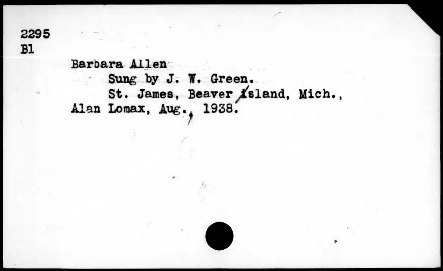 Photograph: Barbara Allen, 1938-08.