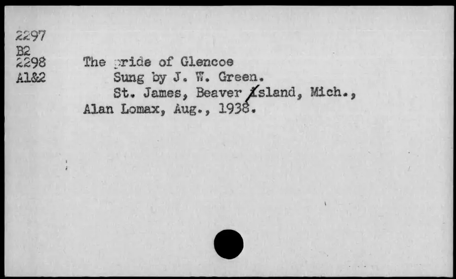 Photograph: The pride of Glencoe, 1938-08.