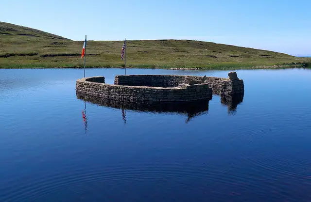 The Beaver Island memorial at Lough Thoir, Arranmore, County Donegal