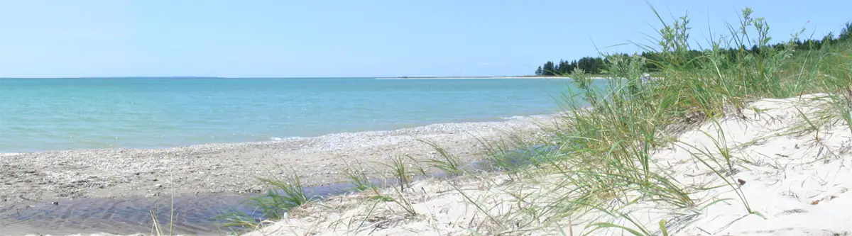 Iron Ore Bay, southern Beaver Island, looking south (2006)